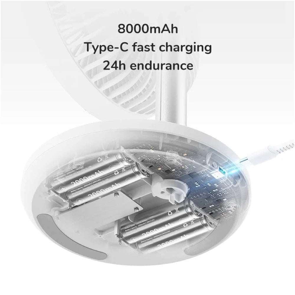 JisuLife - Table Fan Life 7 ( 8,000mAh ) - White