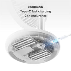 JisuLife - Table Fan Life 7 ( 8,000mAh ) - White