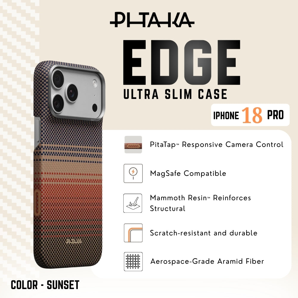 PITAKA - Edge Case For iPhone 18 Pro - Sunset