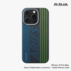 PITAKA - iPhone 16 Pro Max Case ( Aries Tactile Woven ) - Credit Card