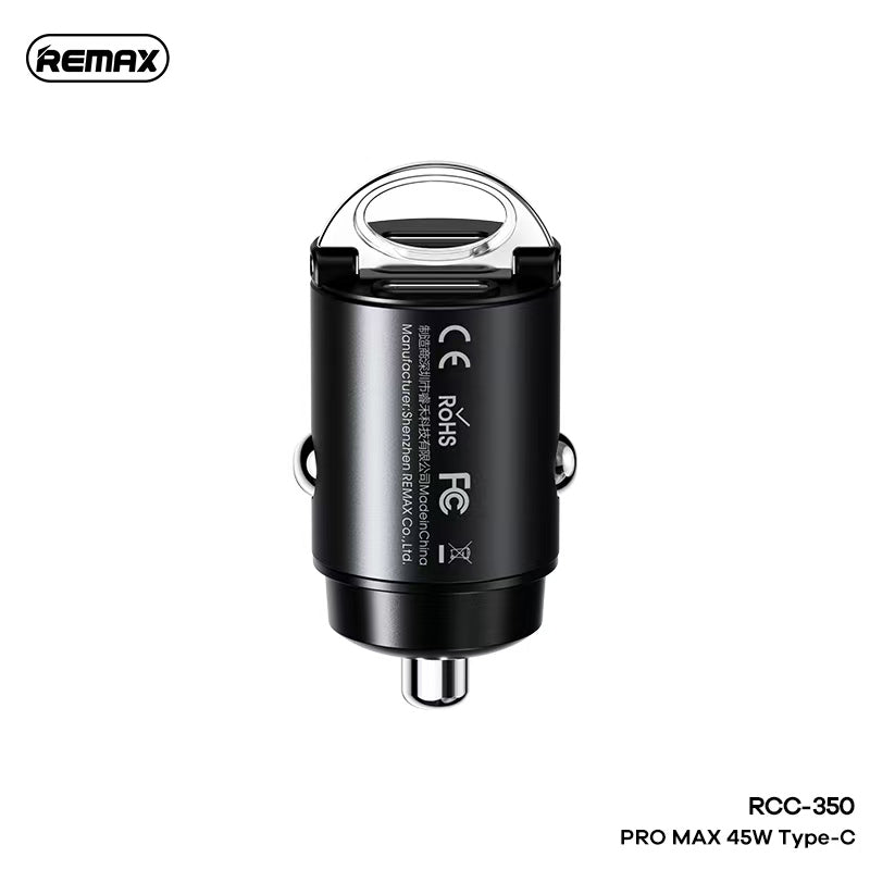 REMAX - RCC350 Tanya Pro Max Series 45W PD+QC Car Charger - Black