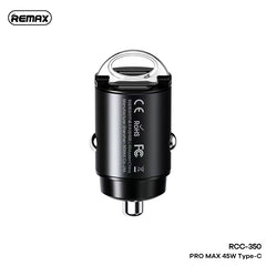 REMAX - RCC350 Tanya Pro Max Series 45W PD+QC Car Charger - Black