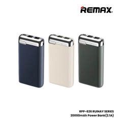 REMAX RPP-626 Ruinay Series 20000mAh Fast Charging Power Bank(2.1A) - Blue