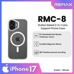 REMAX - RMC-8 iPhone 17 Case ( Ruilian Naked Series ) - Silver
