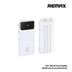 REMAX RPP-683 Reyluck Series 10000mAh Power Bank(2.1A) - White