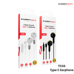 Gadget Max - TC03 Type-C Wired Earphone - Black