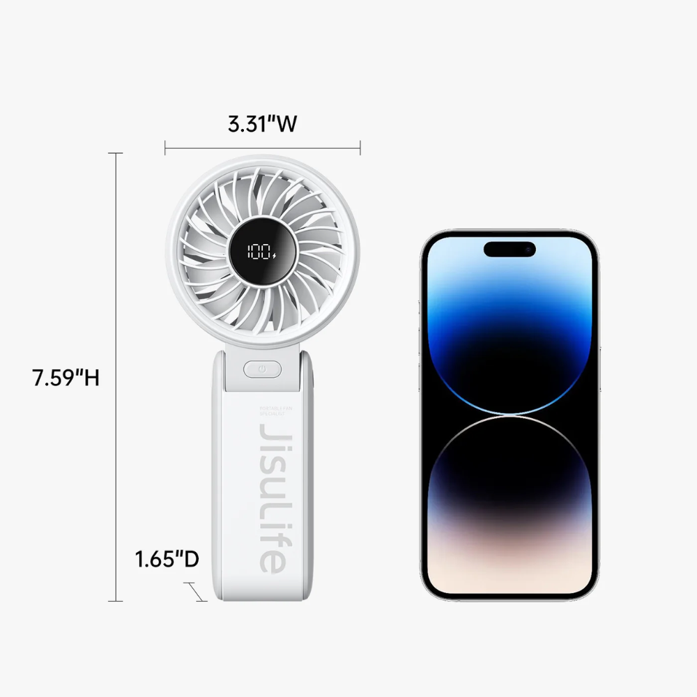JisuLife - Handheld Fan Life 7 ( 5000mAh ) - Light Grey