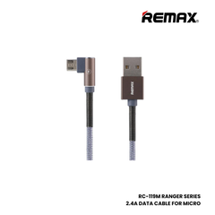 REMAX RC-119M Ranger Series 2.4A USB to Micro Charging Data Cable - Green