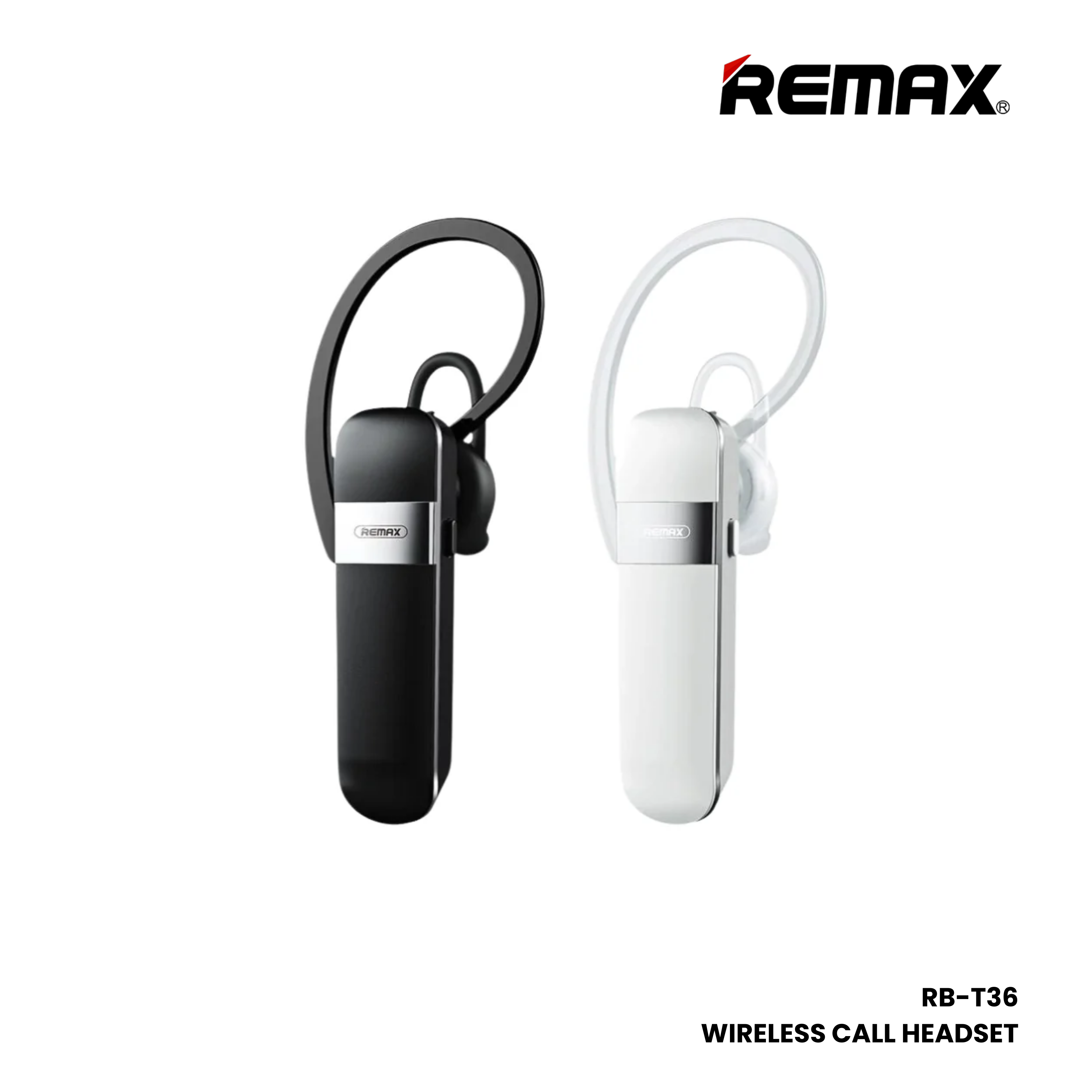 REMAX RB-T36 Wireless Bluetooth Headset - Black