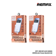 REMAX RPP-686 Reyluck Series 20000mAh Power Bank(2.1A) - Black