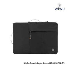 WIWU - Alpha Double Layer Sleeve (15.4"/16"/16.2") - Black