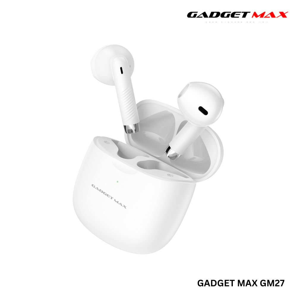 GADGET MAX GM27 Flow Series Bluetooth True Wireless Earbuds - White