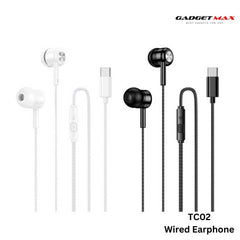GADGET MAX - TC02 Type-C Wired Earphone - Black