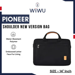 WIWU - GM-4110 Pioneer Shoulder New Version Laptop Bag (14") - Black