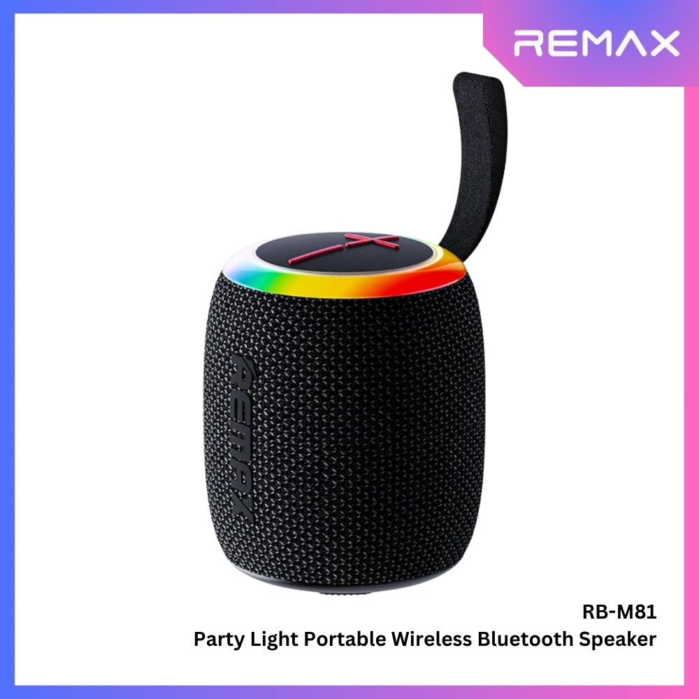 REMAX - RB-M81 Party Light Portable Wireless Bluetooth Speaker (7W) - Black