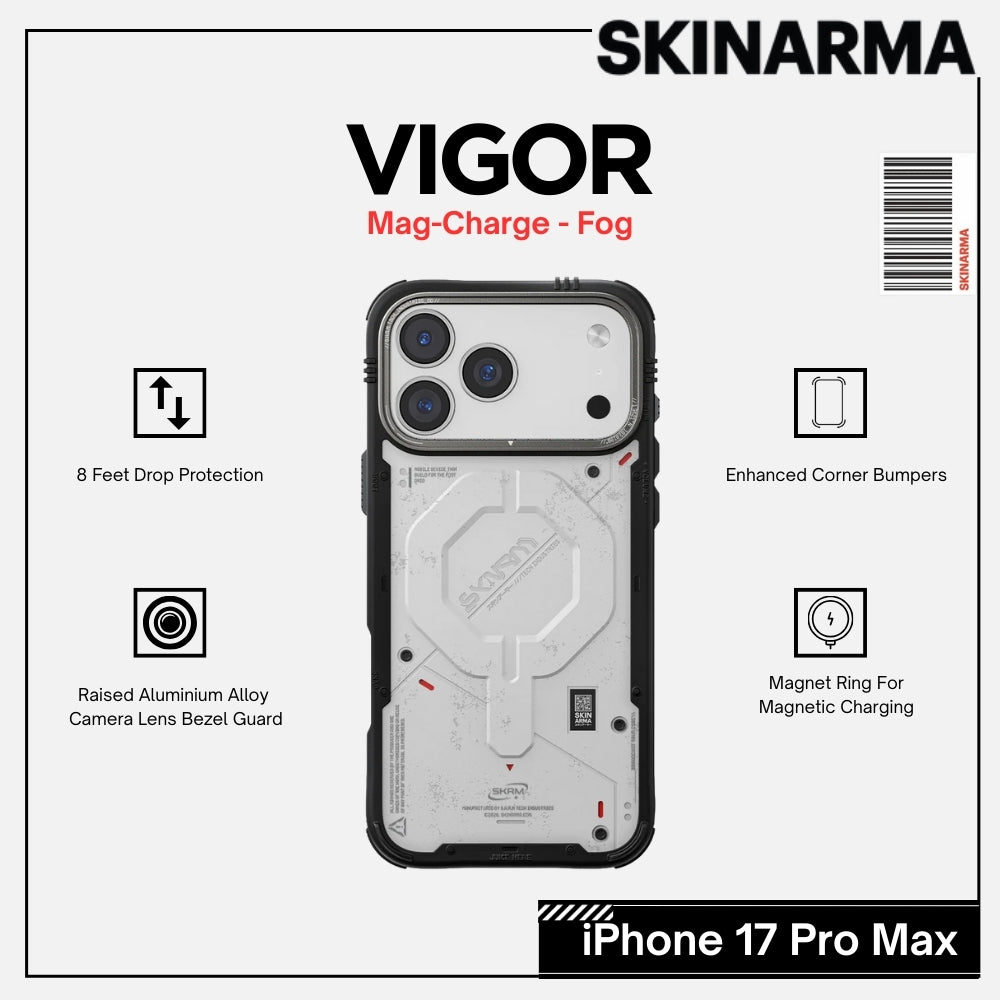 Skinarma - Vigor Magsafe Case For iPhone 17 Pro Max - Fog