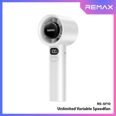 REMAX - RS-SF10 Unlimited Variable Speed Handheld Fan (1800mAh) - Silver