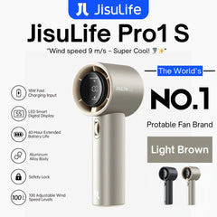 JisuLife - Handheld Fan Pro 1S ( 5000mAh ) - Light Brown