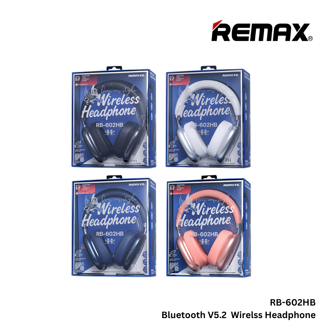 Remax RB-602HB Bluetooth V5.2 Wireless Headphone - Silver