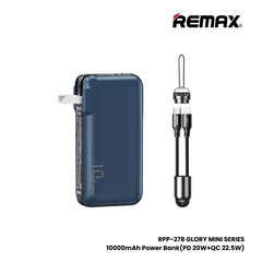 REMAX RPP-278 Glory mini Series PD+QC Fast Charging Power Bank(PD 20W+QC 22.5W) - Blue