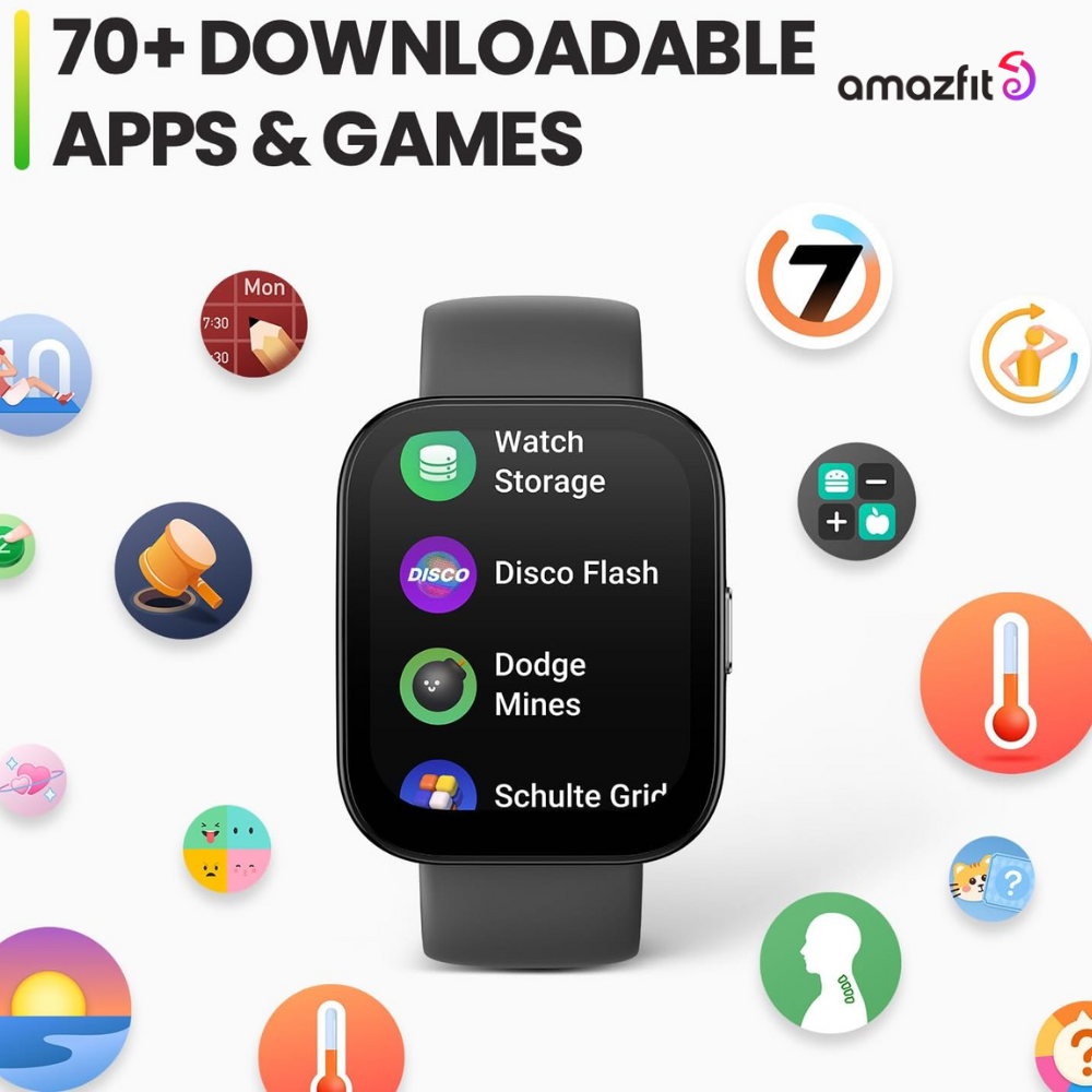 Amazfit Bip 5 Smart Watch - Pastel Pink (1Year Official Warranty)