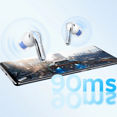 SOUNDPEATS - Clear Bluetooth Wireless Earbuds - Black