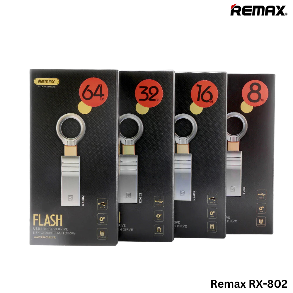 REMAX RX-802 FLASH DRIVE WITH KEY CHAIN  (8GB)