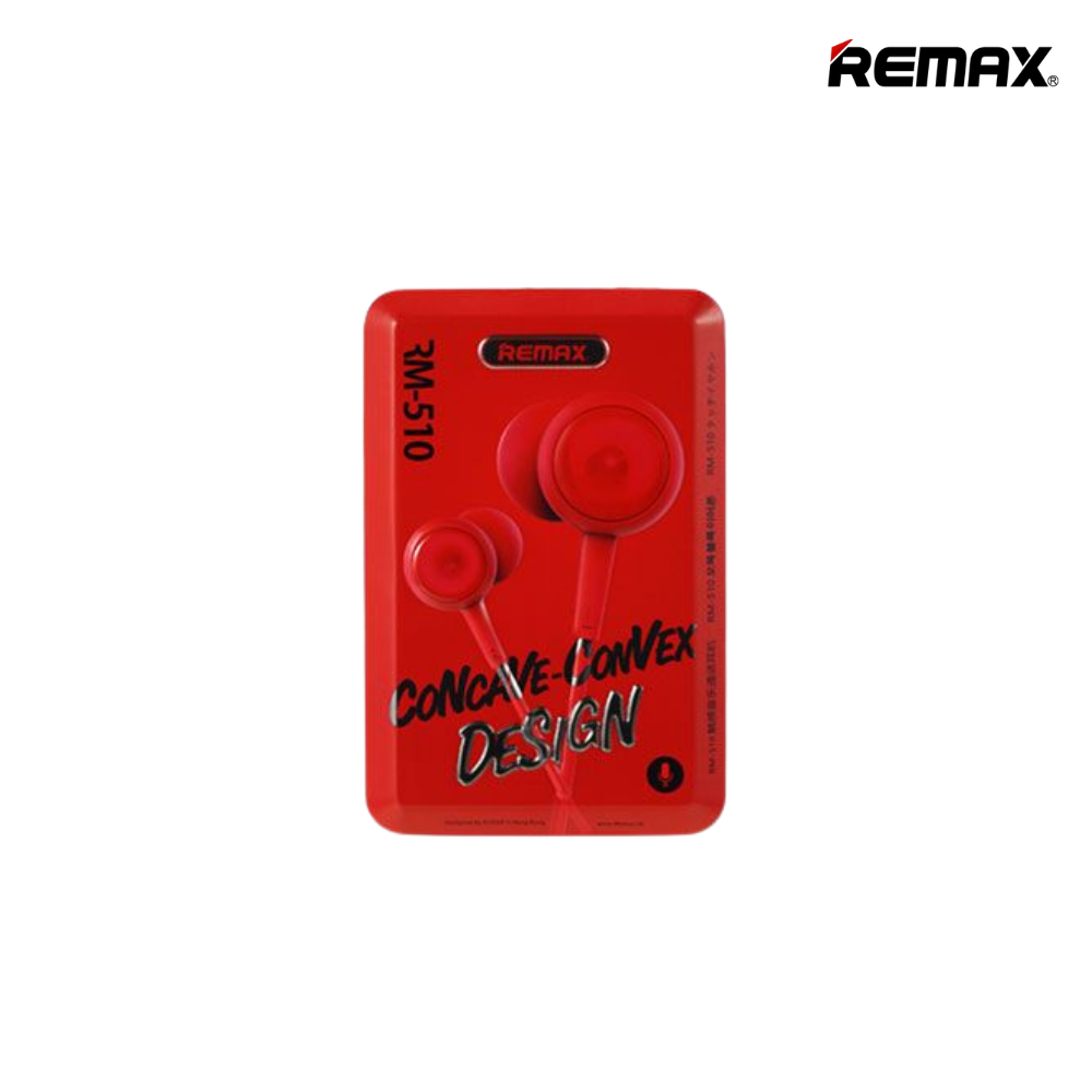 REMAX Earphone RM-510 Earphone Wired Earphone ,Best wired earphone with mic ,Hifi Stereo Sound Wired Headset ,sport wired earphone ,3.5mm jack wired earphone ,3.5mm headset for mobile phone ,universal 3.5mm jack wired earphone