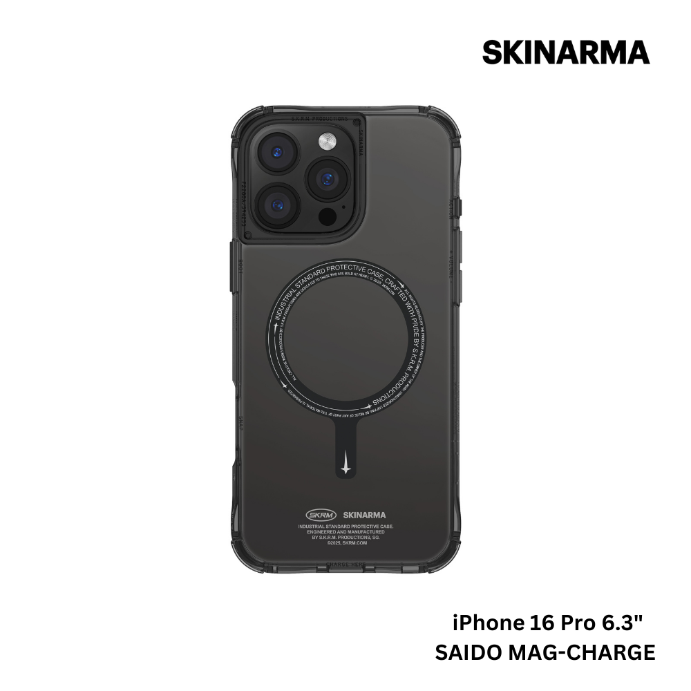 Skinarma iPhone 16 Pro 6.3" Saido Mag-Charge Case - Black