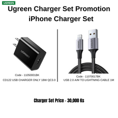 Ugreen 18W Charger + iPhone Cable