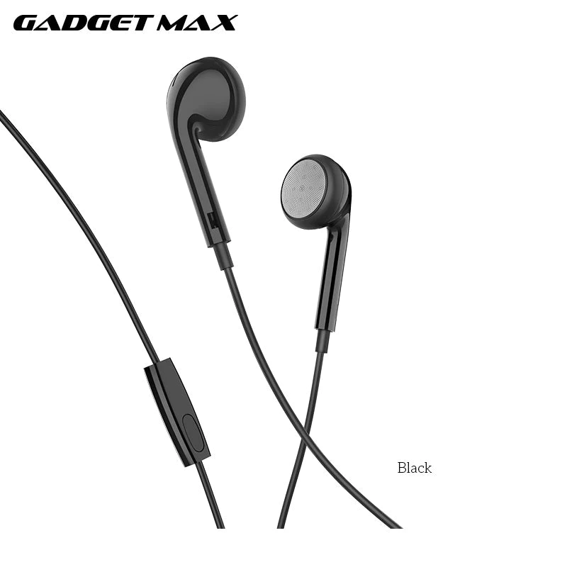 GADGET MAX GM05 PEACEFUL SOUND WIRED 3.5MM Wired Earphone (1.2M)(White)