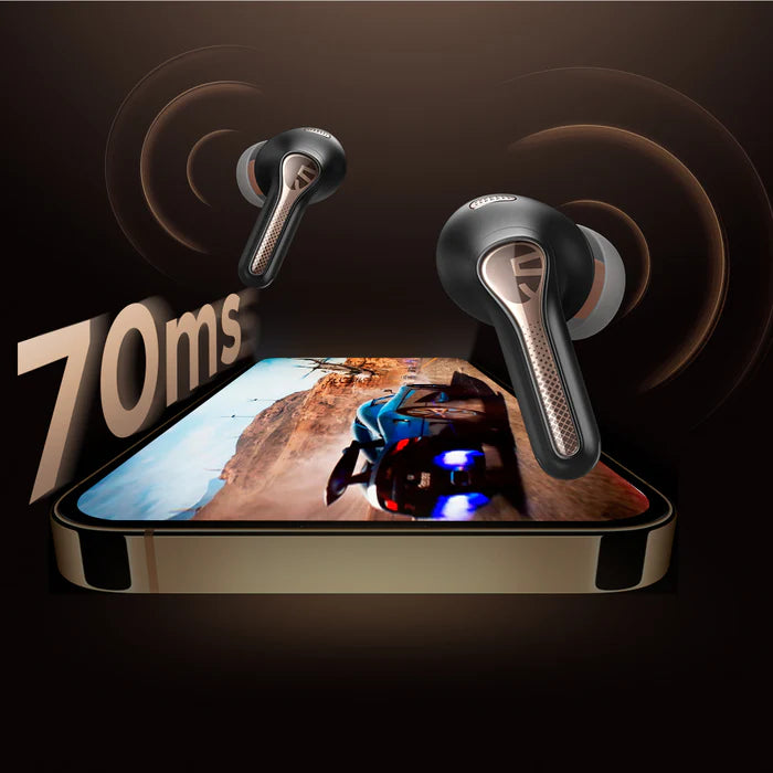 SOUNDPEATS - Capsule 3 Pro Powerful Hybrid ANC Bluetooth Wireless Earbuds - Black