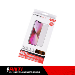 iPhone 16 / 15 / 14 Pro ( 6.1" ) GADGET MAX - Anti-Fingerprint Premium 2.5D Skill Full Cover Tempered Glass
