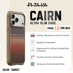 PITAKA - Cairn Case For iPhone 18 Pro Max - Sunset