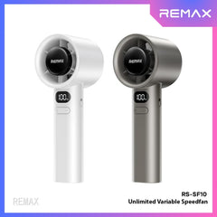 REMAX - RS-SF10 Unlimited Variable Speed Handheld Fan (1800mAh) - Grey