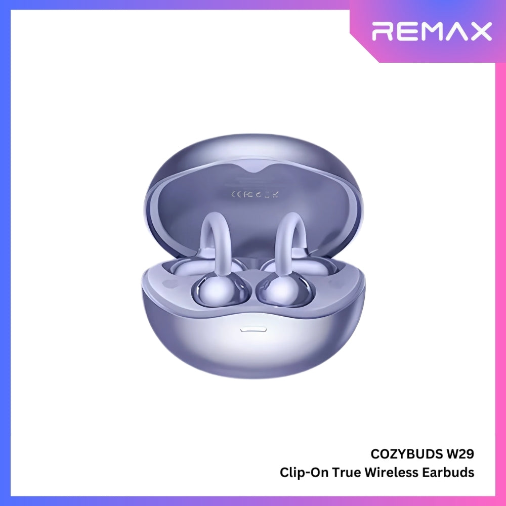 REMAX - Cozybuds W29 Clip-On Bluetooth Wireless Earbuds - Blue