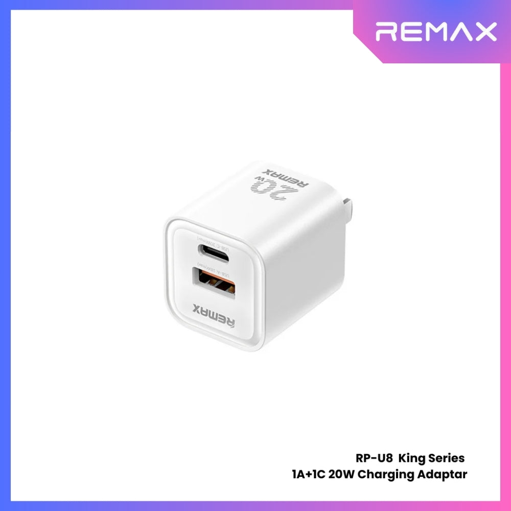REMAX RP-U8 King Series 20W A+C Charger - White