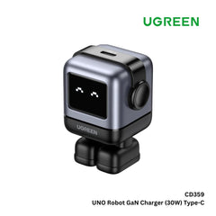 UGREEN - CD359 Uno Robot GaN Type-C Charger (30W) - Grey