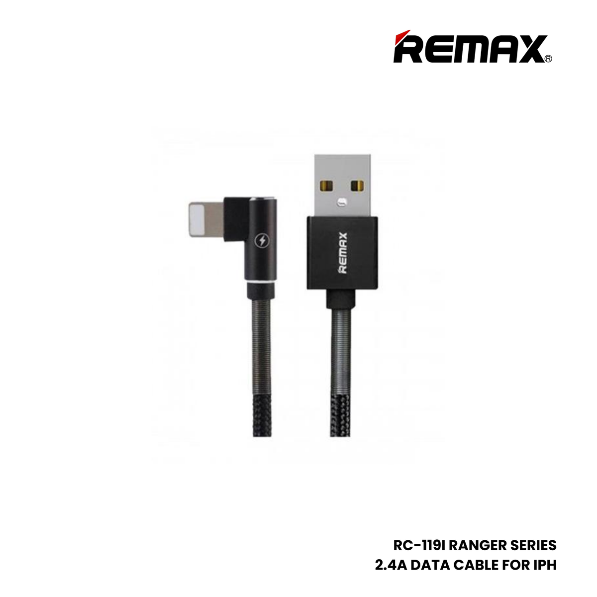 REMAX RC-119i Ranger Series 2.4A USB to Lightning Charging Data Cable - Tarnish