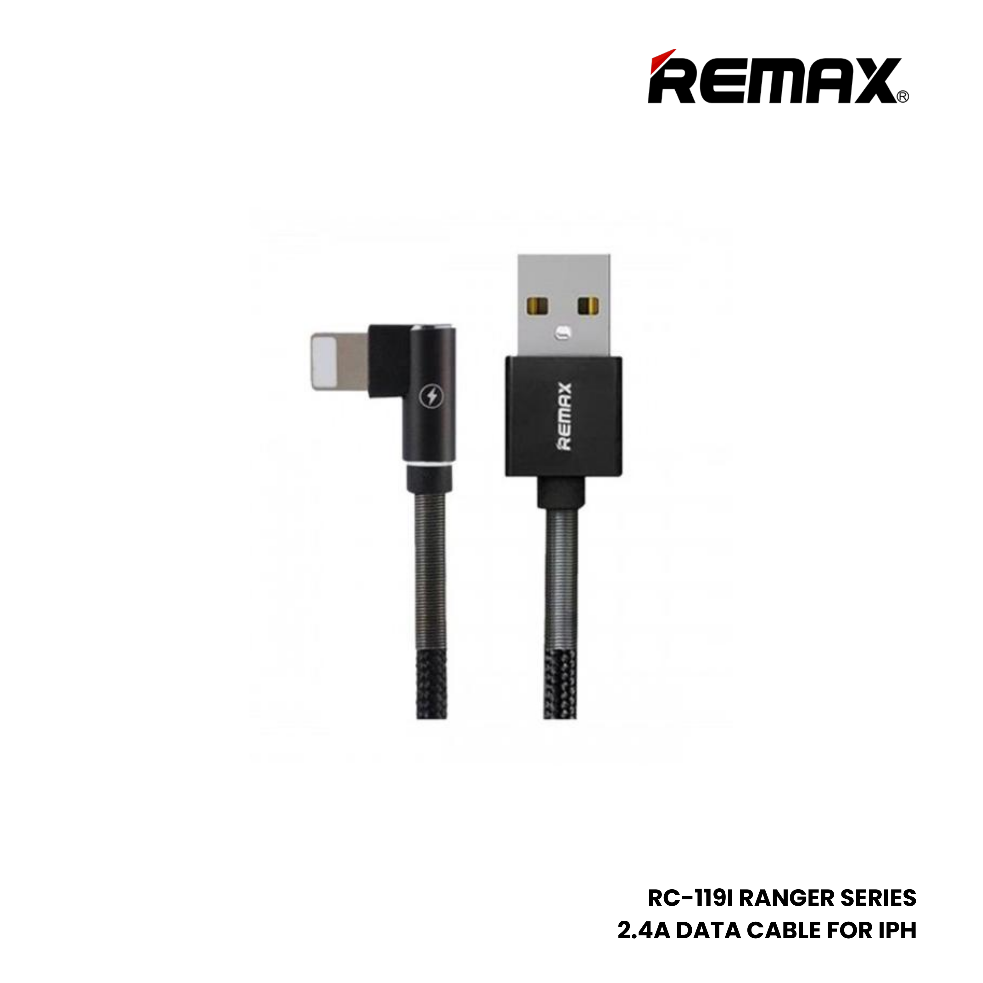 REMAX RC-119i Ranger Series 2.4A USB to Lightning Charging Data Cable - Green