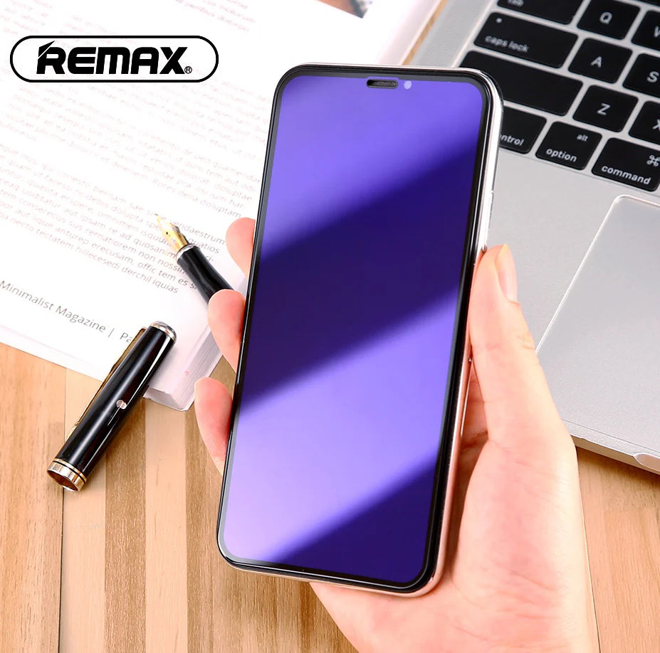 Remax -- GL-34 9D Anti Blue Ray Tempered Glass For iPhone 7/8 (White)