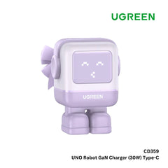 UGREEN - CD359 Uno Robot GaN Type-C Charger (30W) - Purple