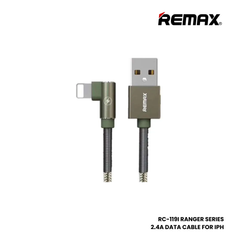 REMAX RC-119i Ranger Series 2.4A USB to Lightning Charging Data Cable - Grey