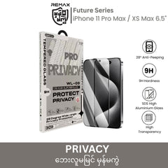 REMAX - WL-03 Future Series Privacy Tempered Glass - iPhone 11 Pro Max / XS Max (6.5")