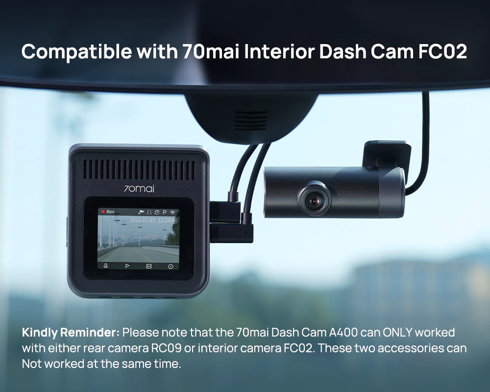 70MAI A400-1 DASH CAM A400+ REAR CAM SET