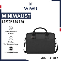 WIWU - Minimalist Laptop Bag Pro (14") - Black