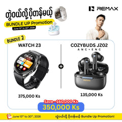 [ Bundle ] REMAX Watch 23 Smart Watch + REMAX CozyPods JZ02 ANC+ENC Earbuds