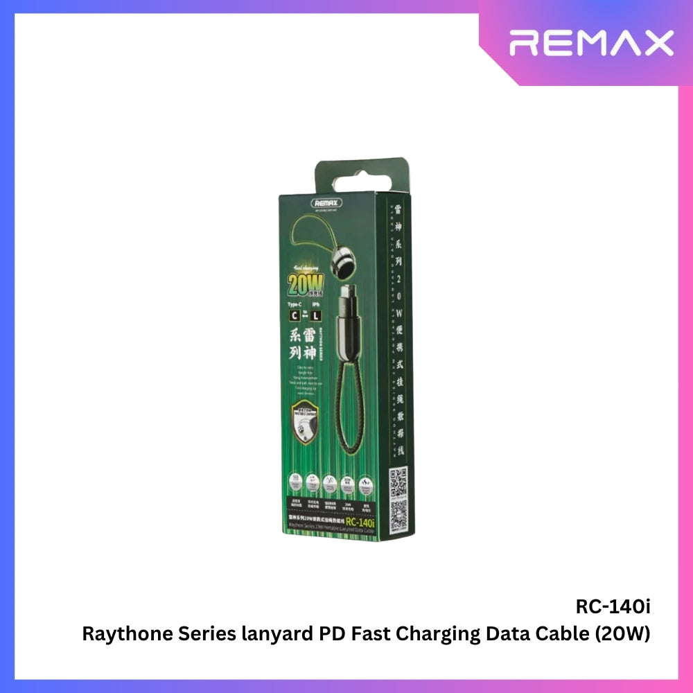 REMAX - RC-140i C-L Raythone Series Type-C to Lightning Fast Charging Data Cable (20W) - Tarnish