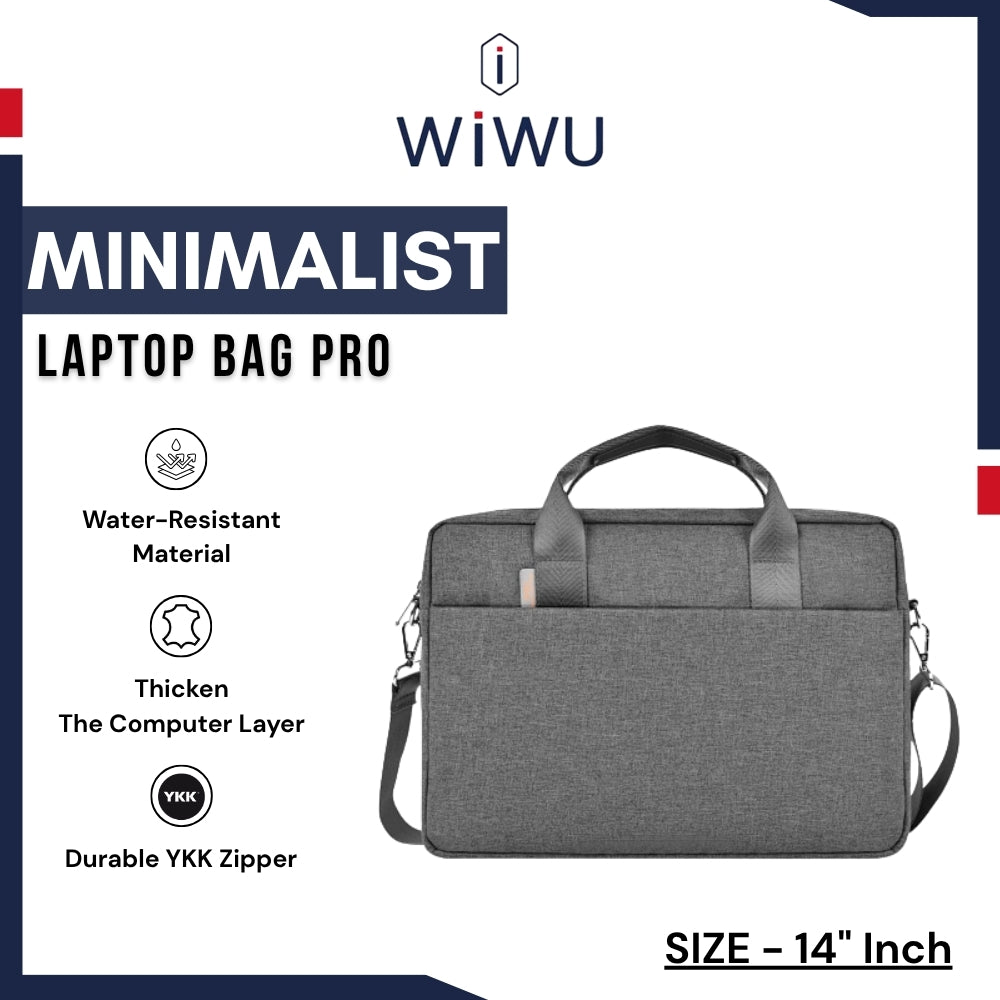 WIWU - Minimalist Laptop Bag Pro (14") - Grey