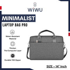 WIWU - Minimalist Laptop Bag Pro (14") - Grey